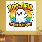 Boo-tiful binnen en buiten canvas afdruk (Insitu (Woonkamer))