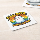 Boo-tiful binnen en buiten kartonnen onderzetters (Schuin)