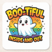 Boo-tiful binnen en buiten kartonnen onderzetters (Voorkant)