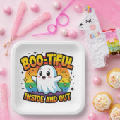 Boo-tiful binnen en buiten papieren bordje (Feest)