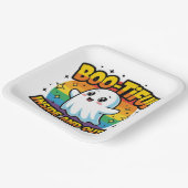 Boo-tiful binnen en buiten papieren bordje (Gebogen)