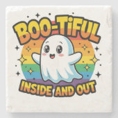 Boo-tiful binnen en buiten stenen onderzetter (Voorkant)