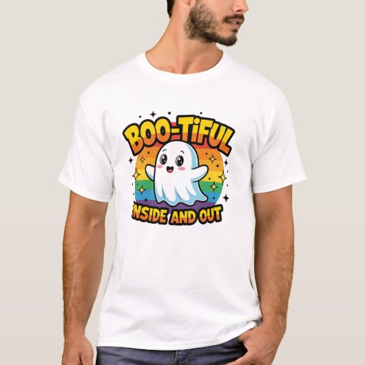 Boo-tiful binnen en buiten t-shirt (Voorkant)