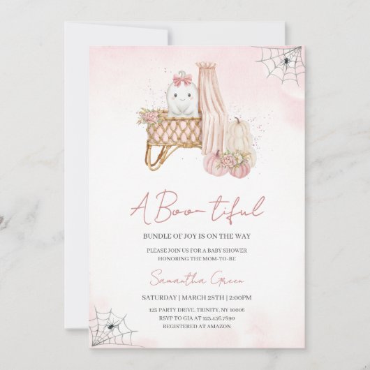 Boo-tiful Bundle of Joy Baby Shower Kaart (Voorkant)