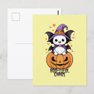 Boo-tiful Chaos Vleermuizen, Petten en pompoenen Briefkaart