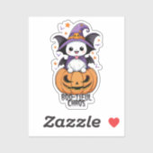 Boo-tiful Chaos | Vleermuizen, Petten en pompoenen Sticker (Vel)