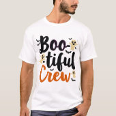 Boo-tiful Crew: Schattigee geest Halloween T-shirt (Voorkant)