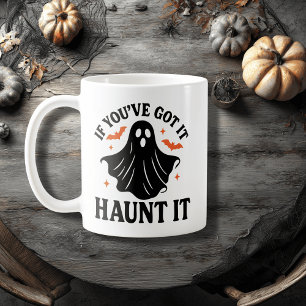 Boo-tiful en Booked, Halloween Ghost, Bats, Stars Koffiemok