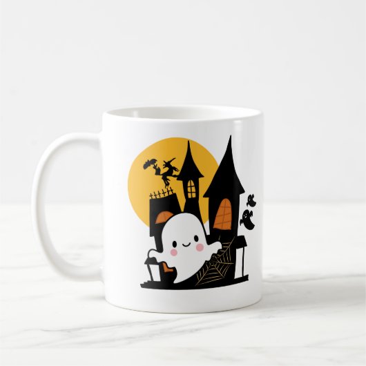 Boo-tiful en Spooky Ghost Classic Mok (Links)