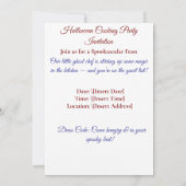 Boo-tiful Feest – Kawaii Geest Kook Uitnodiging (Achterkant)