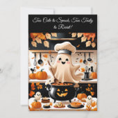 Boo-tiful Feest – Uitnodiging voor kawaii spook ko (Voorkant)