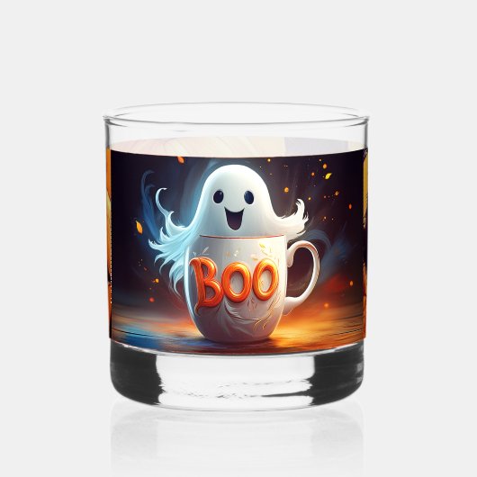 Boo-tiful Ghost Whisky Glas (Voorkant)