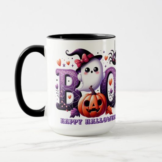 Boo-tiful Halloween aanpasbare Spirit Mok (Links)