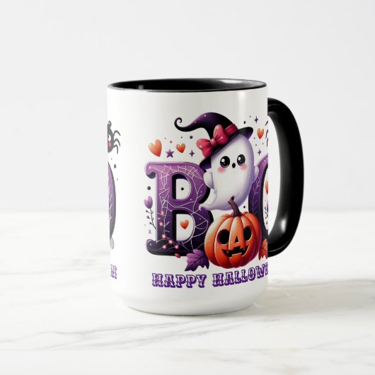 Boo-tiful Halloween aanpasbare Spirit Mok (Voorkant rechts)