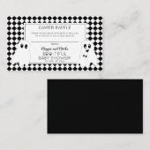 BOO-TIFUL Halloween Baby shower Luier Raffle Informatiekaartje (Voorkant / Achterkant)