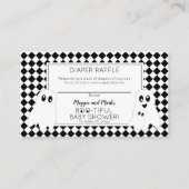 BOO-TIFUL Halloween Baby shower Luier Raffle Informatiekaartje (Voorkant)