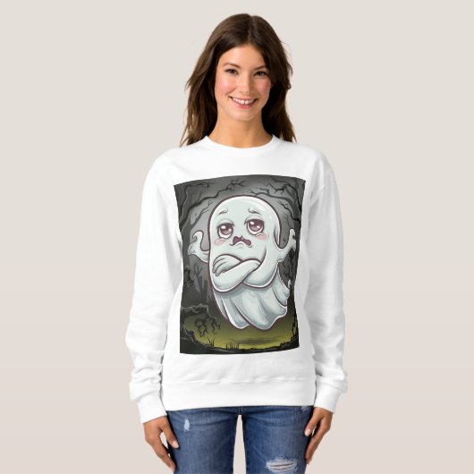 Boo-tiful Halloween Ghost T-shirt (Voorkant volledig)