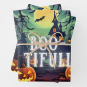 Boo-tiful Halloween-inpakpapier: voeg een spookach Inpakpapier Vel (In situ)