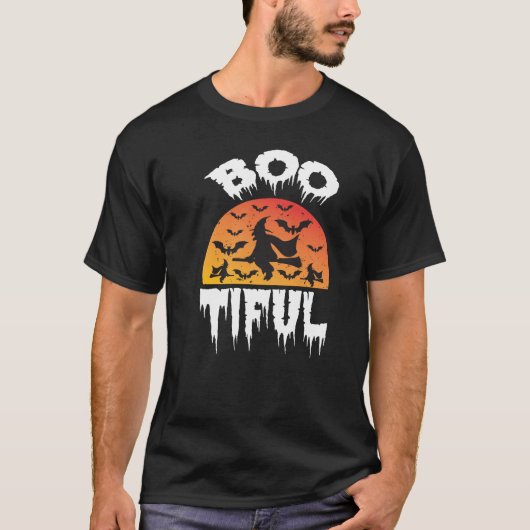 Boo Tiful Halloween Kostuumfeest T-shirt (Voorkant)
