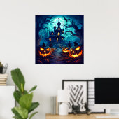 Boo-tiful Halloween Night Poster (Thuiskantoor)