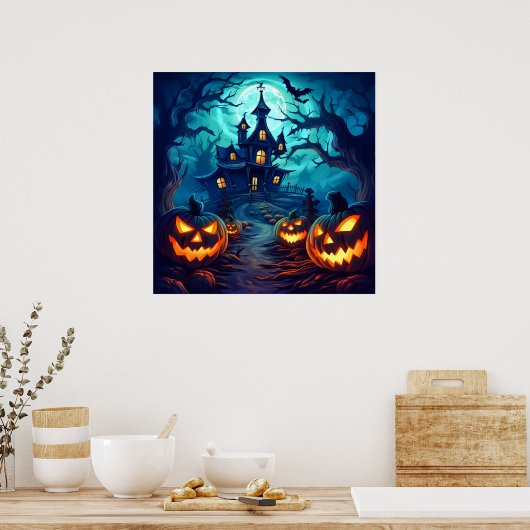 Boo-tiful Halloween Night Poster (Keuken)