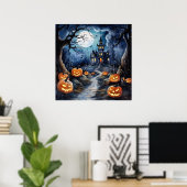 Boo-tiful Halloween Night Poster (Thuiskantoor)