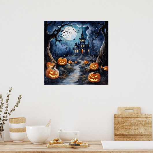 Boo-tiful Halloween Night Poster (Keuken)