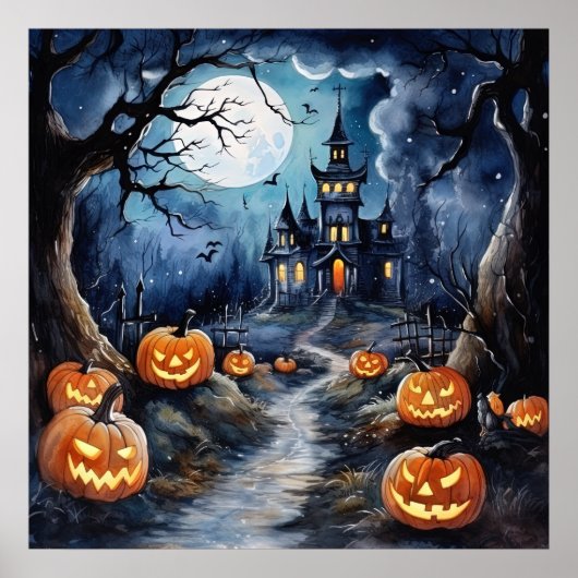 Boo-tiful Halloween Night Poster (Voorkant)