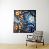 Boo-tiful Halloween Night Tapestry Wandkleed (In Situ (horizontaal))