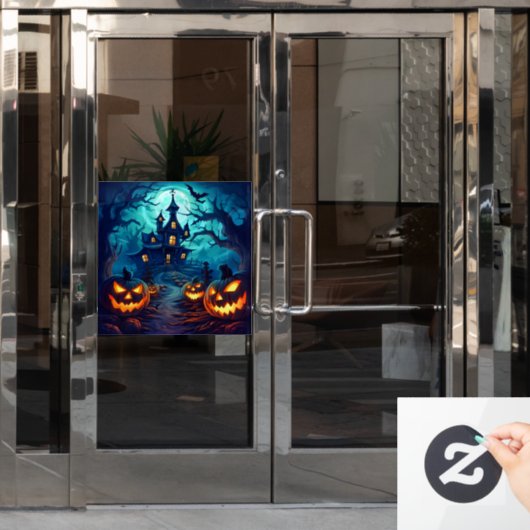 Boo-tiful Halloween Night Window Cling Raamsticker (Kantoordeur)