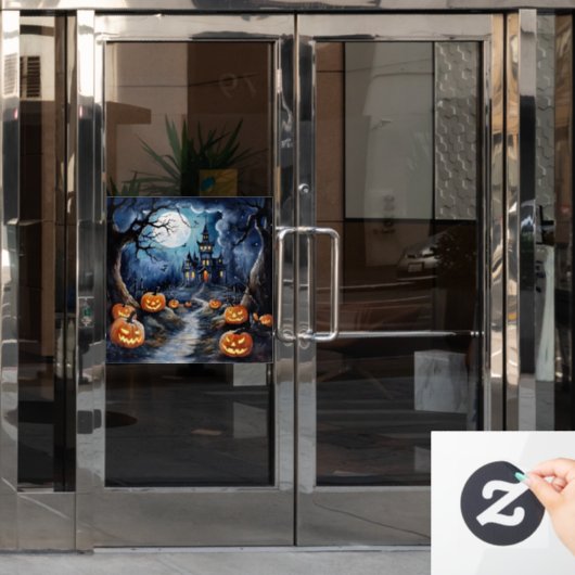 Boo-tiful Halloween Night Window Cling Raamsticker (Kantoordeur)
