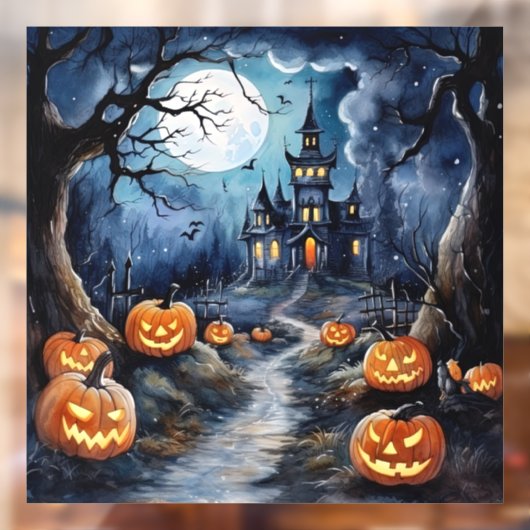 Boo-tiful Halloween Night Window Cling Raamsticker (Vel 2)