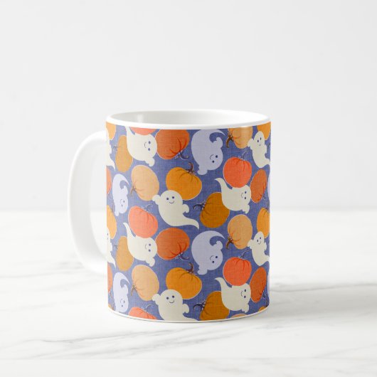 Boo-tiful Halloween Retro Koffiemok (Voorkant links)