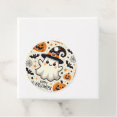 Boo-tiful Halloween Round Gift Label (In situ)