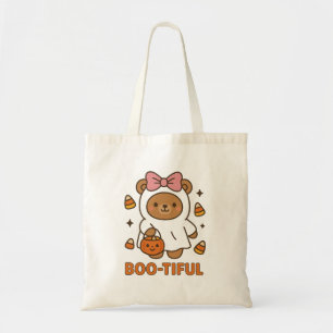 Boo-tiful Halloween Shirt - Schattigee teddybeer i Tote Bag