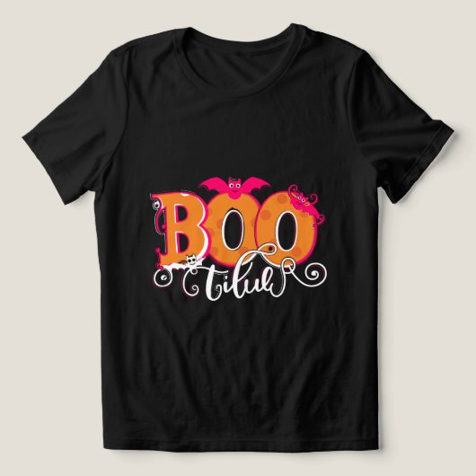 Boo-tiful Halloween Tri-Blend Shirt (Design voorkant)