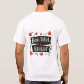 Boo-tiful & helder feestelijk ontwerp t-shirt (Achterkant)
