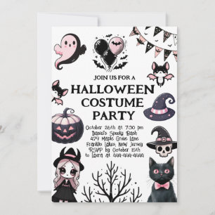 Boo-tiful Kostuumfeest Halloween Uitnodigen Kaart