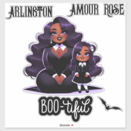 Boo-tiful Mammy & Me Schattigee etnische Halloween Sticker