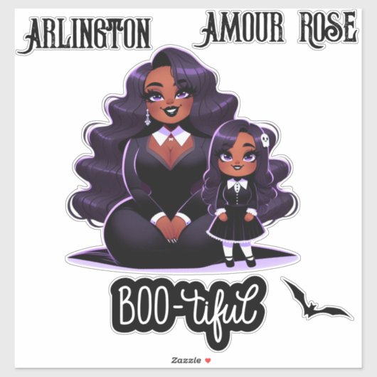 Boo-tiful Mammy & Me Schattigee etnische Halloween Sticker (Vel)