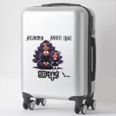 Boo-tiful Mammy & Me Schattigee etnische Halloween Sticker (Koffer)