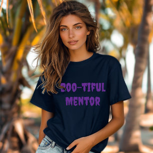 Boo-tiful Mentor oranje typografie T-shirt