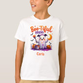 Boo-Tiful Mess Halloween Ghost T-shirt (Voorkant)
