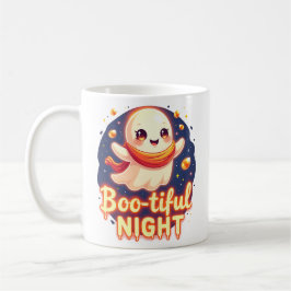 Boo-tiful Night Cute Halloween Ghost Mug Koffiemok