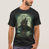 Boo-tiful Night Haunted House & Full Moon Halve Ma T-shirt (Voorkant)