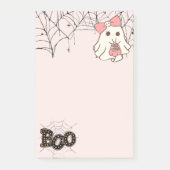 Boo-tiful Notes — Sweet & Spooky Ghost Notepad (Voorkant)