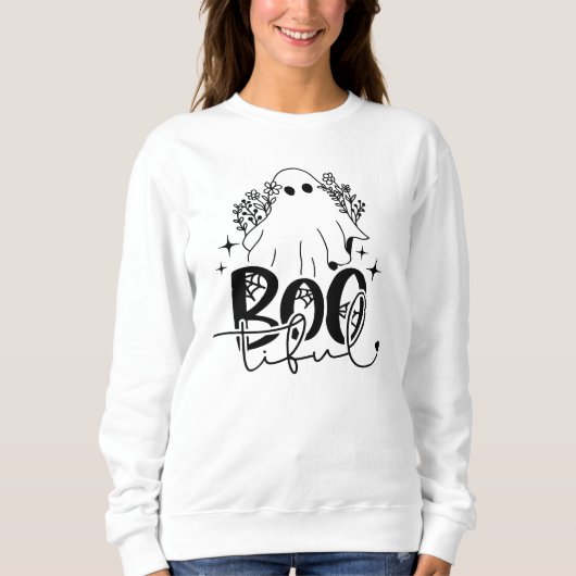 Boo-Tiful Schattige Ghost Halloween T-shirt (Voorkant)