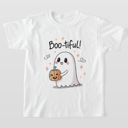 “Boo-tiful spook Halloween T-shirt voor kinderen (Laagn)