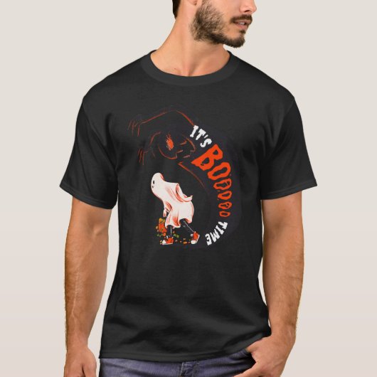 Boo-tiful stijl! Pak je T-shirt 'Het is Boo Time' (Voorkant)