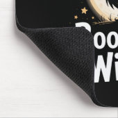 Boo-tiful Witch Silhouette Halloween Witch Moon 1 Muismat (Hoek)
